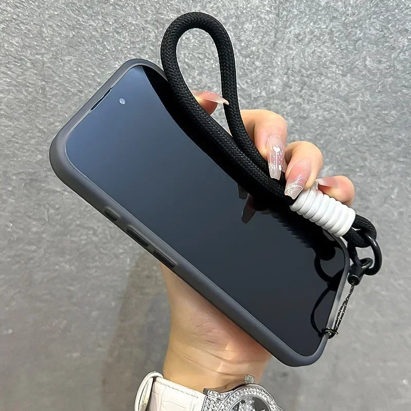 Lanyard MagSafe Case for iPhone 16 15 14 13 12 11 Pro Max Plus