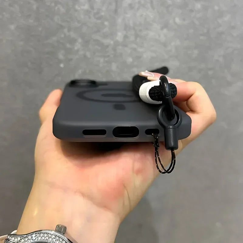 Lanyard MagSafe Case for iPhone 16 15 14 13 12 11 Pro Max Plus